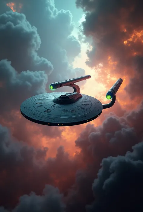 Uss enterprise 1701 A nebula background 