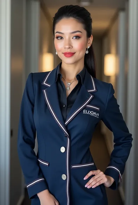 Eudora airway cabin crew uniform with logo all gener