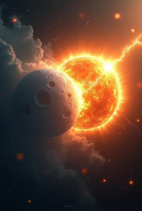 The moon and the sun kill each other.


