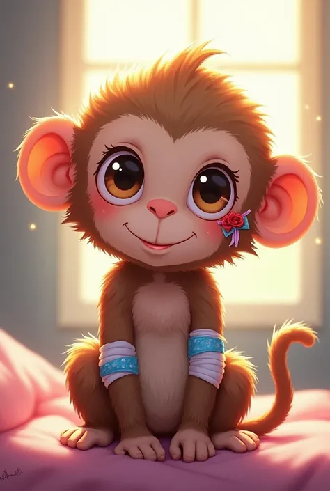 monkey anime injury lovely bandages