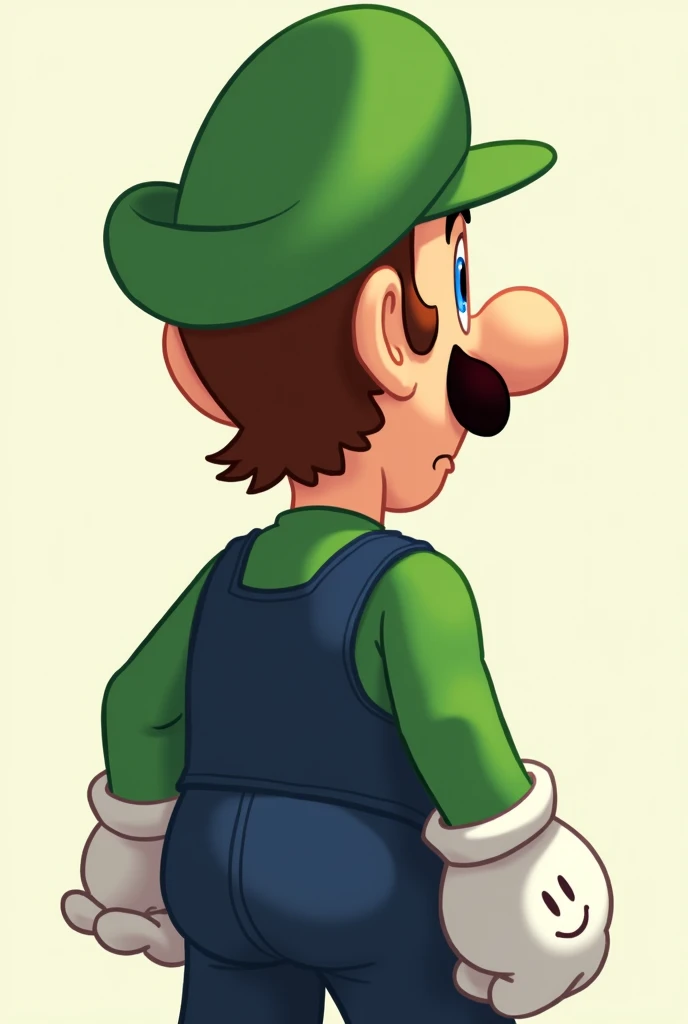 luigi FACE FROM BACK