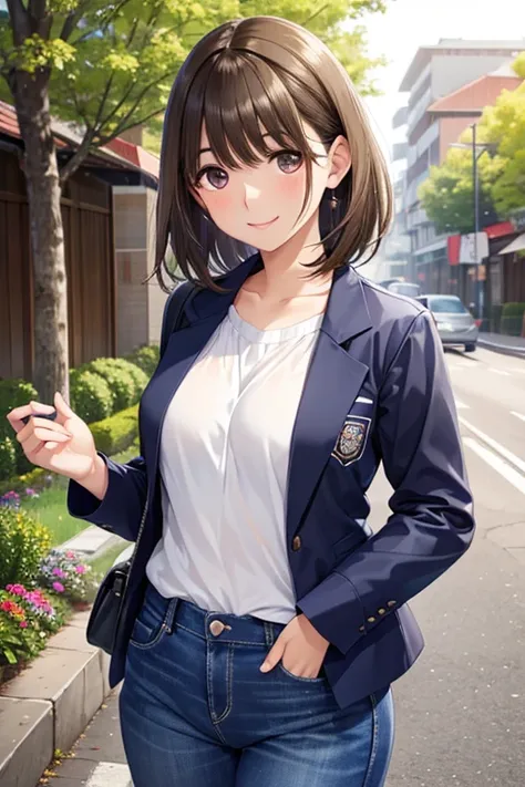 anegasaki nene、Shiny brown hair, short hair, (Beautiful brown eyes、Sparkling eyes, Fine grain)、smile、Ultra-detailed eyes、Very detailed顔, Very detailed目,


Highest quality, Very detailed, Realistic: 1.39) masterpiece, Highest quality, Beautiful tree々, Rocky...