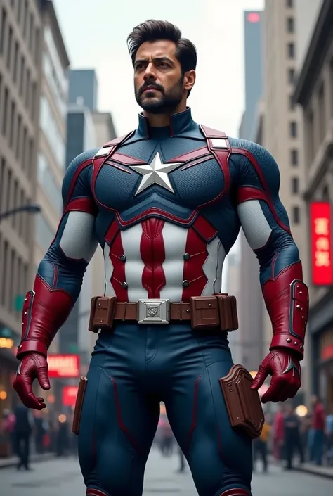 Salman khan as a captain america suit