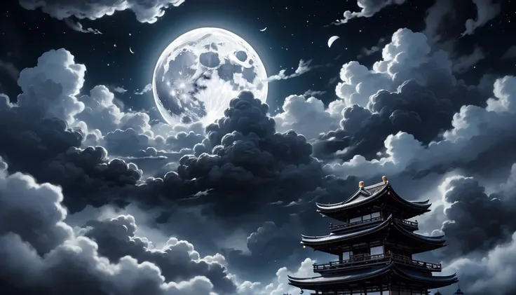 manga style, highest quality, super fine, 16k, incredibly absurd, very detailed, delicate, , moonlit night, create an illustrati...