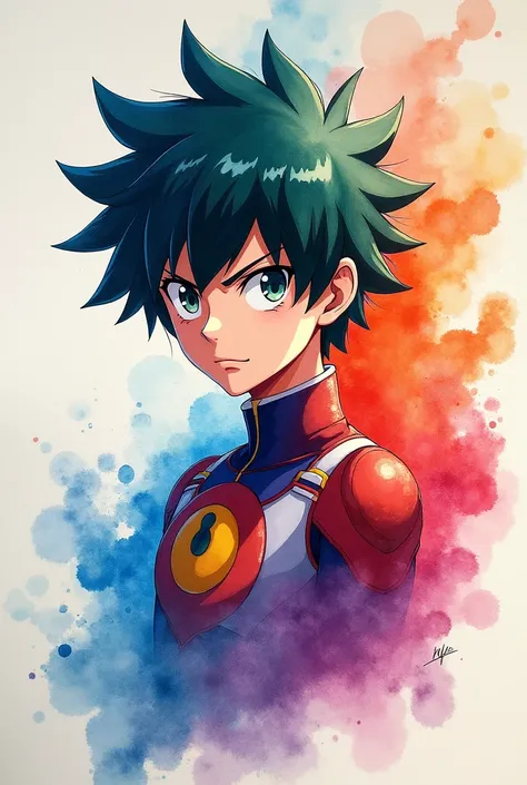 art midoriya watercolor