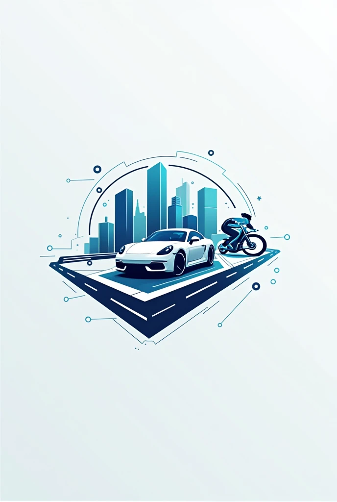 Motorcycle car bicycle business logo 
