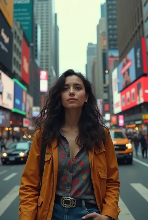 A young woman from Argentina, on the streets of the United States 