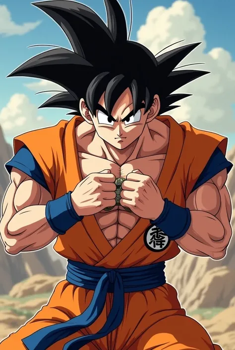 Goku masturbating