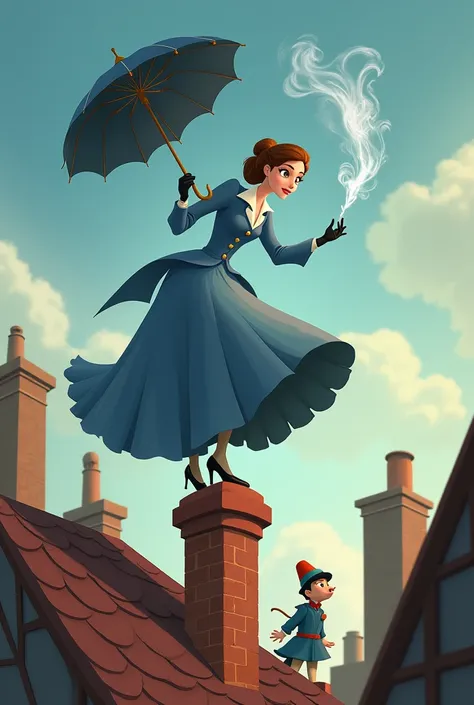 Mary Poppins, Chimney, umbrella,deshollinador,