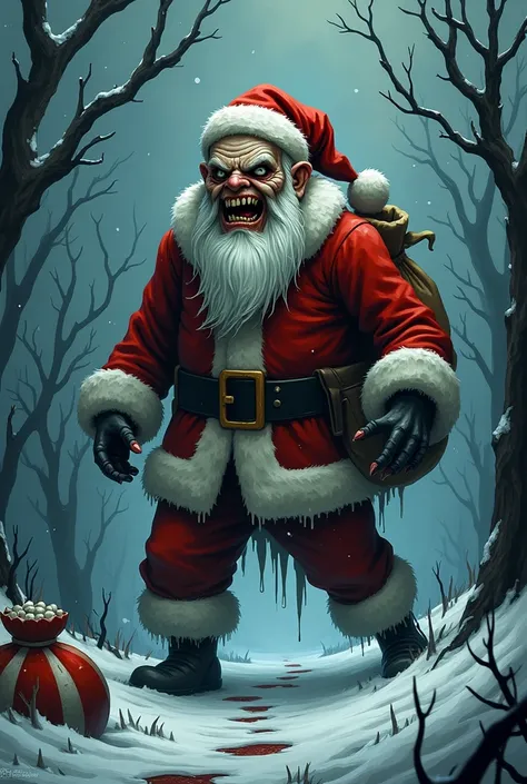 Horror Santa Claus in animation