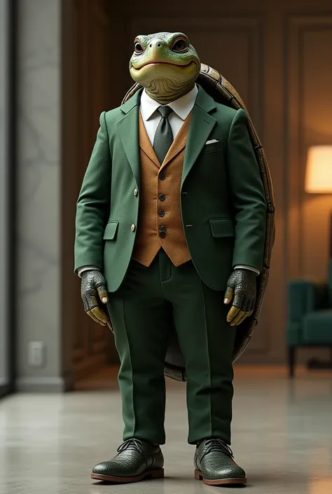 
Make a turtle in a suit 