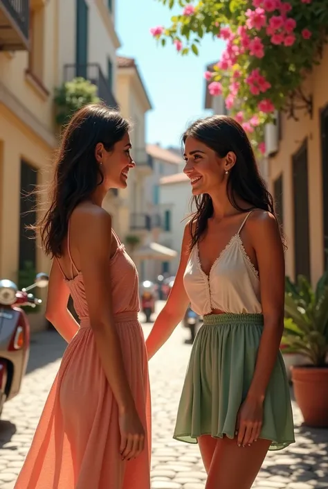 2 young Italian woman 
