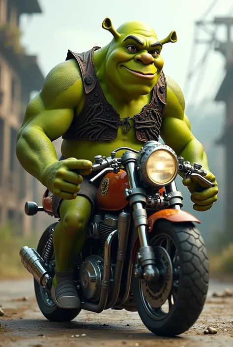 Shrek a moto
