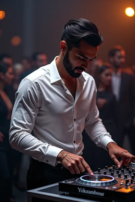 change the dj for Dj Aldo Irazoqui. The shirt should be more elegant and tight-fitting