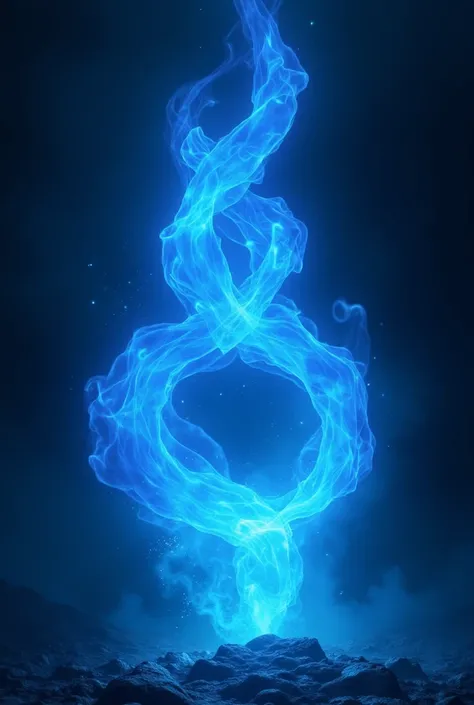 draw a blue fire