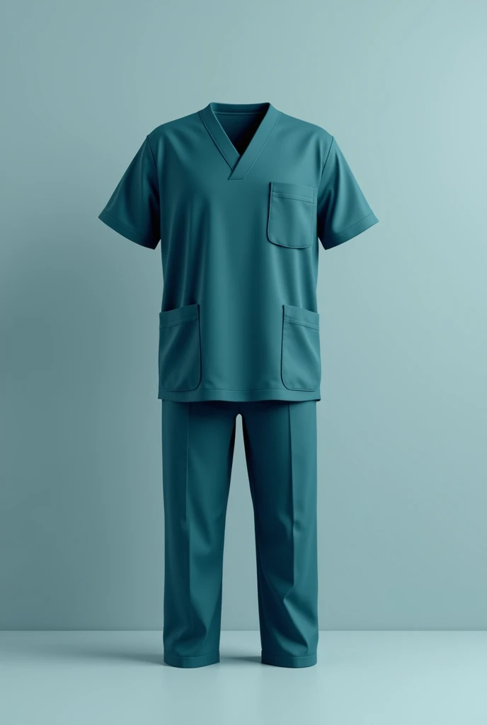 Dark Cyan Medical Uniform Mockup - Free Vectors and PSD for Download