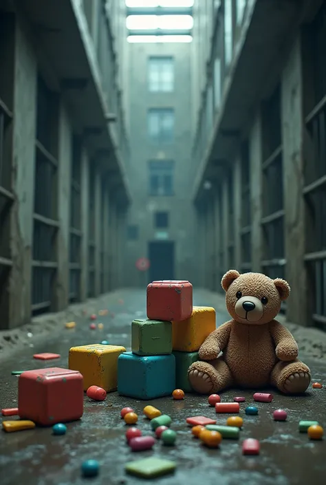 A prison, kids toys,