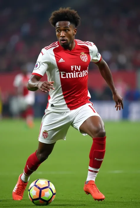 Ademola lookman with as monaco shirt