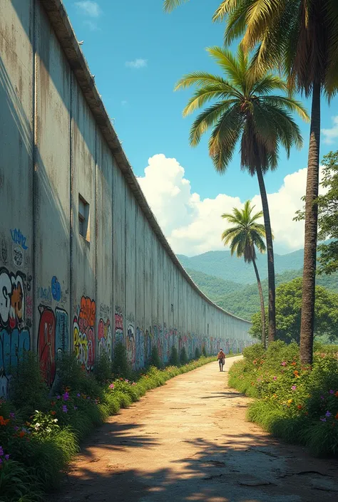 Create a vision of the Berlin Wall in Espírito Santo 
