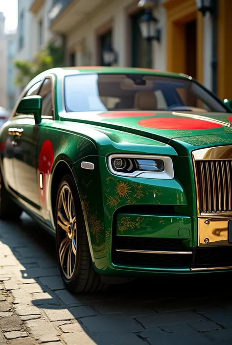 is Rolls-Royce with Bangladeshi flag design 