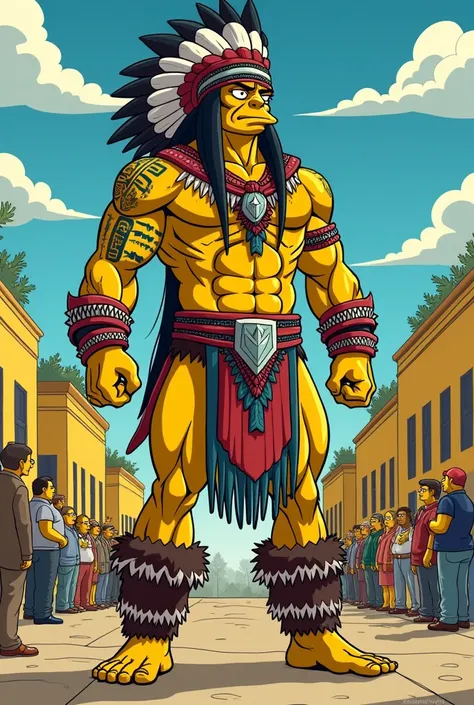 Chief Lempira in the world of the Simpsons