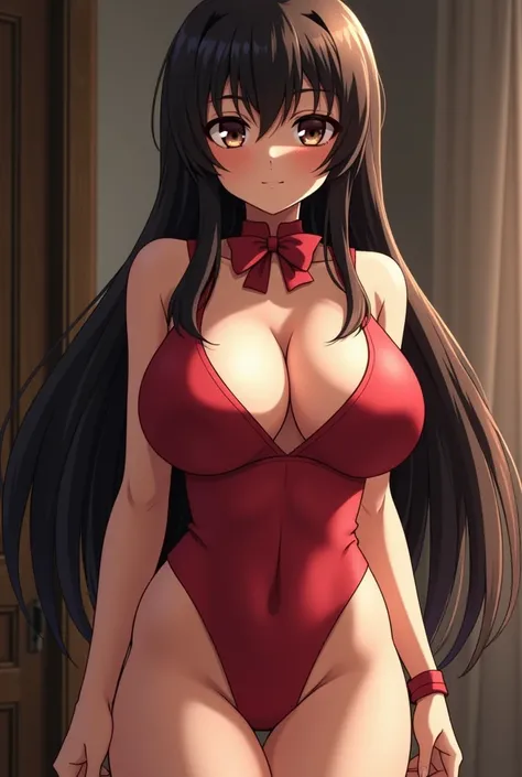 Megumin showing her big juicy breasts naked


