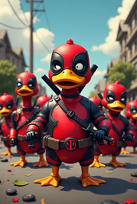 Deadpool duck army humor
