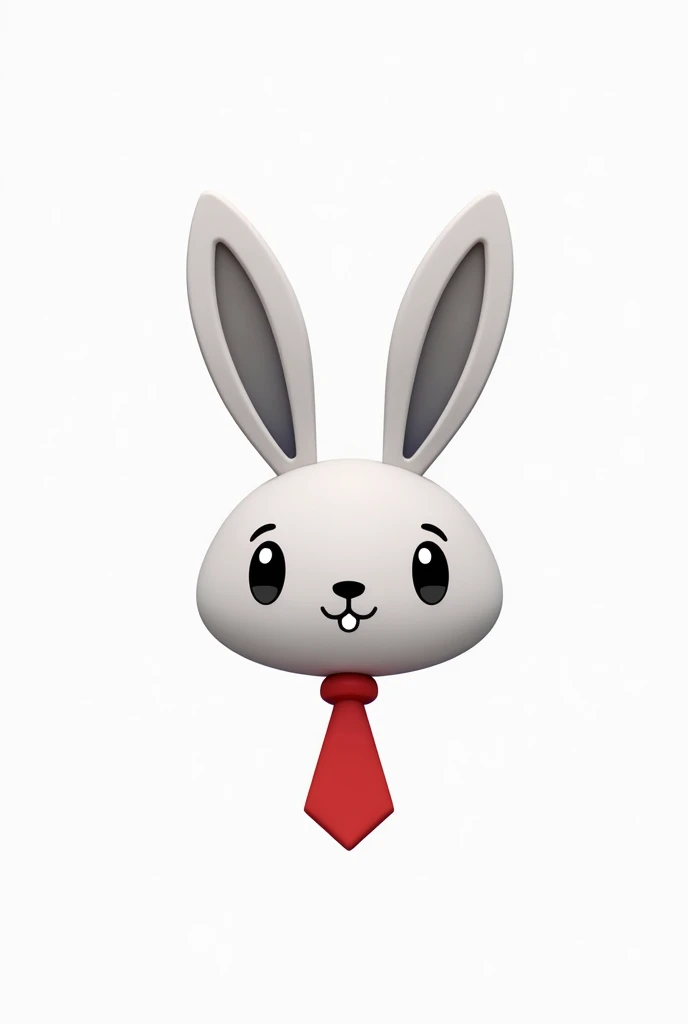 Like the current trending crypto game logos, like how the  bunny head looks like with red nacktie and a white background.no body for logo
