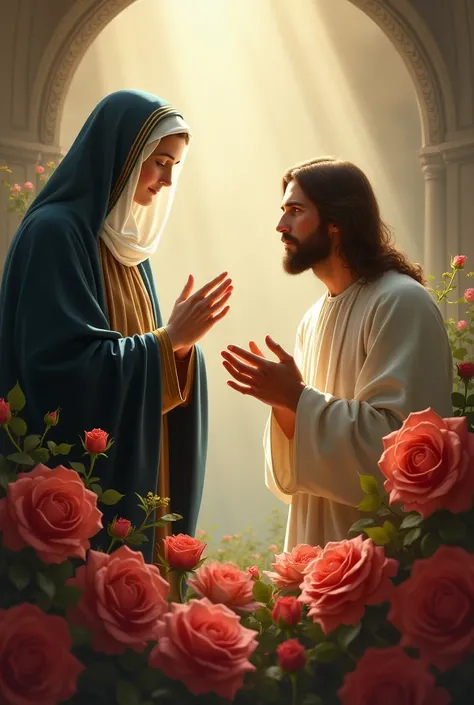 create image of saint rita of cassia, Jesus Divine Mercy and Roses