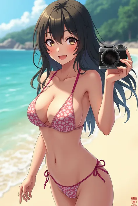 RAW Photos、Close-up of a woman in a bikini taking a photo, Illustration by Torii Kiyomoto, tumbler, What it is？, Japanese Model, Beautiful Asian, A sophisticated gravure idol, Japanese Goddess, mayuri shiina, Yoshitomo Nara, Gorgeous Bikini Models, tits, R...