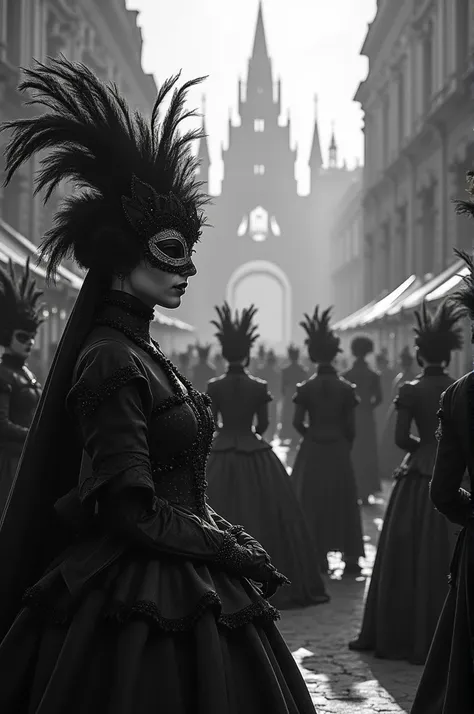 Black and white carnival