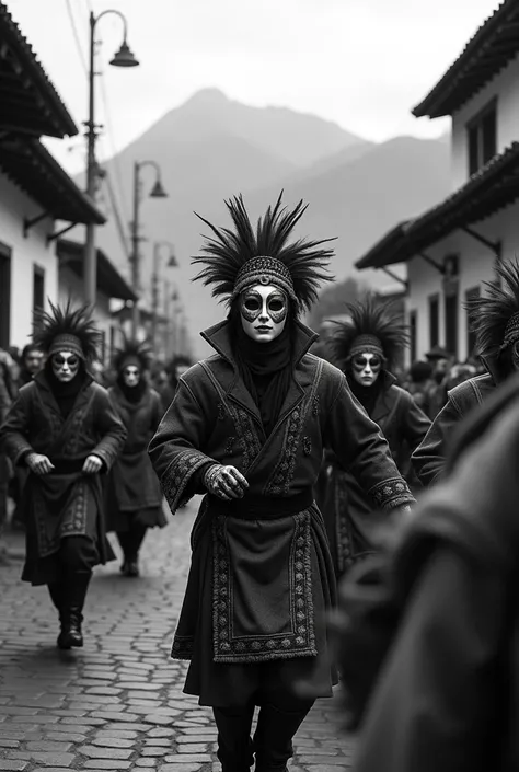 Black and white carnival Pasto-Nariño-Colombia