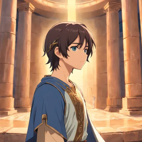 Rome, 77 Bc. a teenager (((()) cayo Julio césar)), in its domed atrium, thinking about the proposal he just received. ((((informal tunic of the 1st century BC.c.))))
Sasuke Uchiha, ciudadano de la antigua Rome. cabello negro, DARK hair, black eyes. That no...