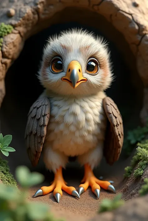 3d drawing of baby eagle 

