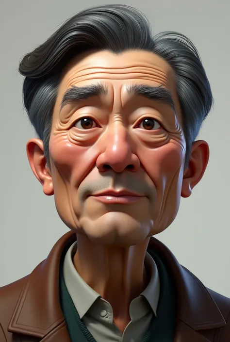 Older male character, chestnut hair, korean (Realistic features)