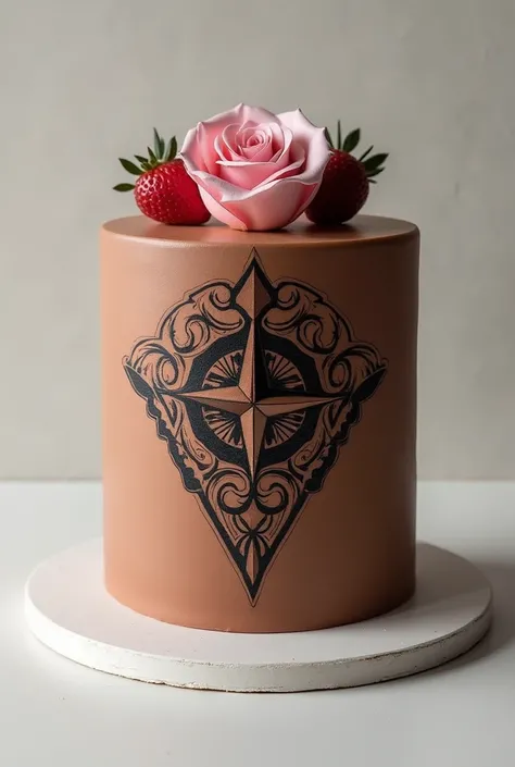 cake with nutella symbol tattoo
