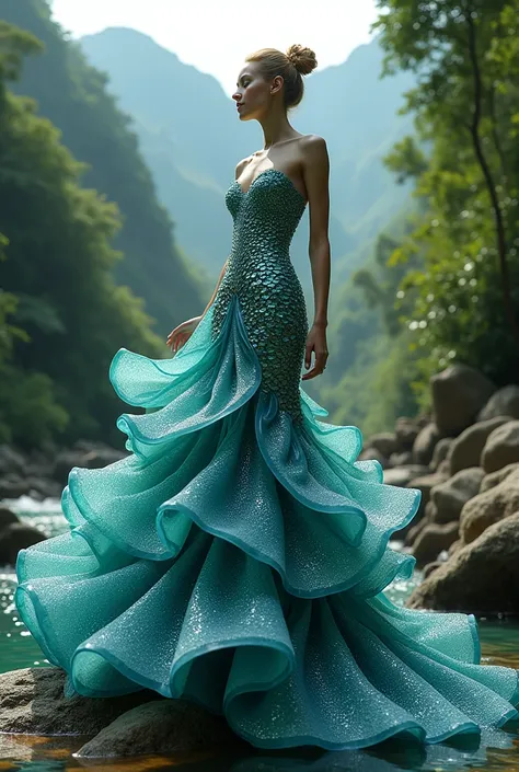 Mermaid style dress themed national park pico pijol honduras