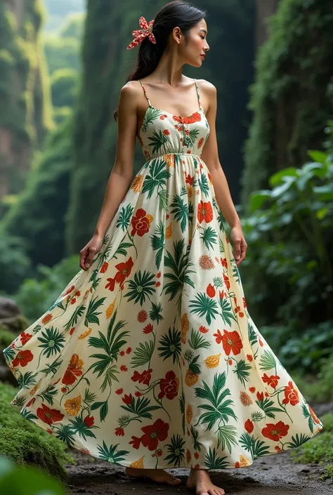 Pico Pijol national park themed style dress with the animals it has 