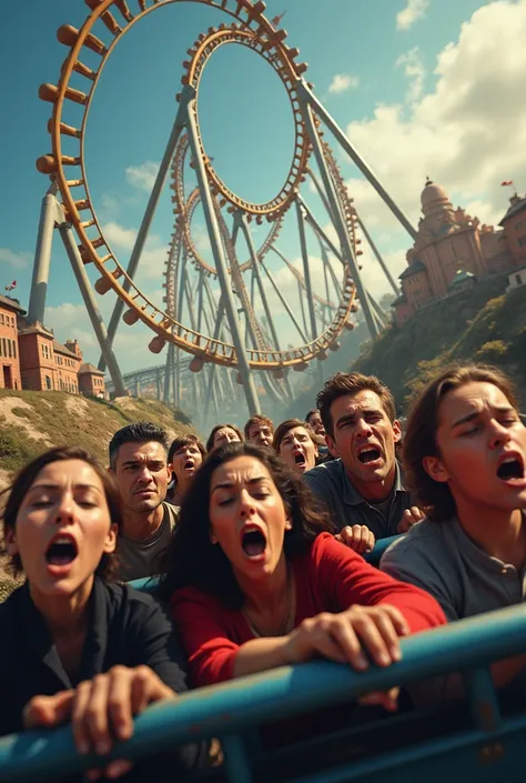 People who are scared of roller coasters