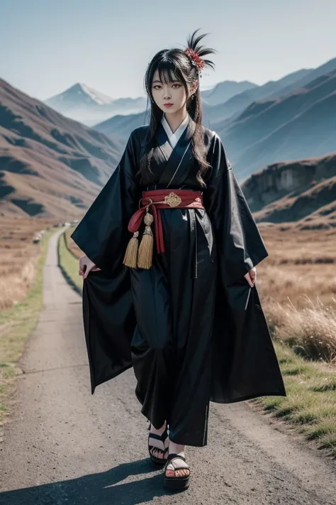 Big Tits,Big Ass,

Female Tengu Costume • Kimono:
	• color: Deep red or black、Kimono with strong colors such as dark purple as the base color。This shows her majesty and awesomeness.。
	•	Design: The kimono features clouds and mountains、Embroidered with natu...