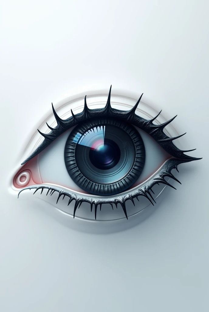 Eye logo with camera