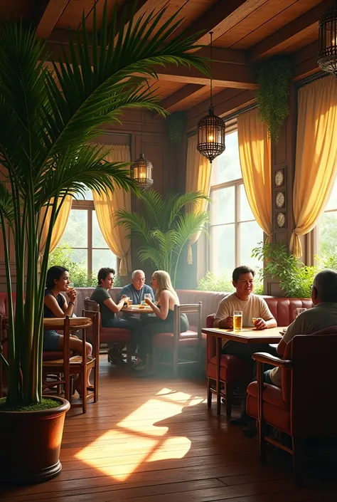 corn palms in a tavern, that it looks very sweet 