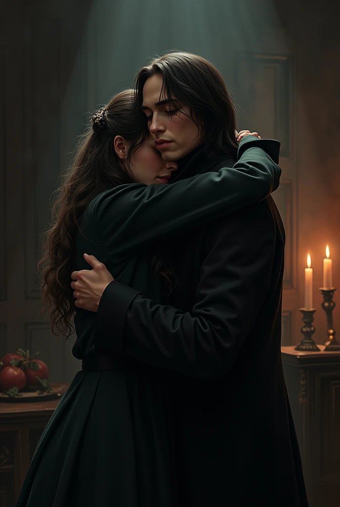 Severus Snape&#39;s daughter hugging her male friend