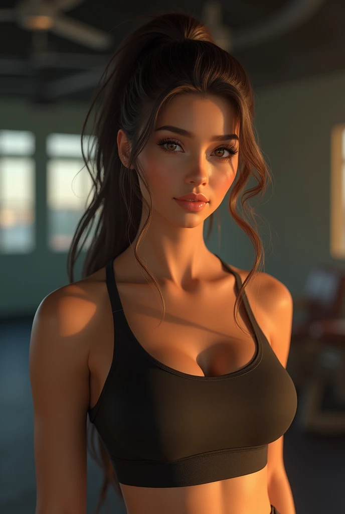 ((Caucasian full body)). (Best Quality,4k,8k,High resolution,masterpiece:1.2),ultra detailed,realist,photorealist:1.37, beautiful detailed brown eyes, beautiful detailed lips, extremely detailed face, long eyelashes, intimate view, Soft lighting, vibrant c...