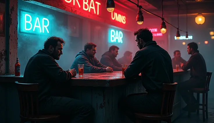 Men alcohol drugs bar