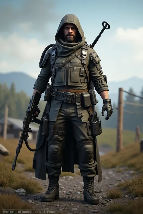 A pubg character with name buttriser