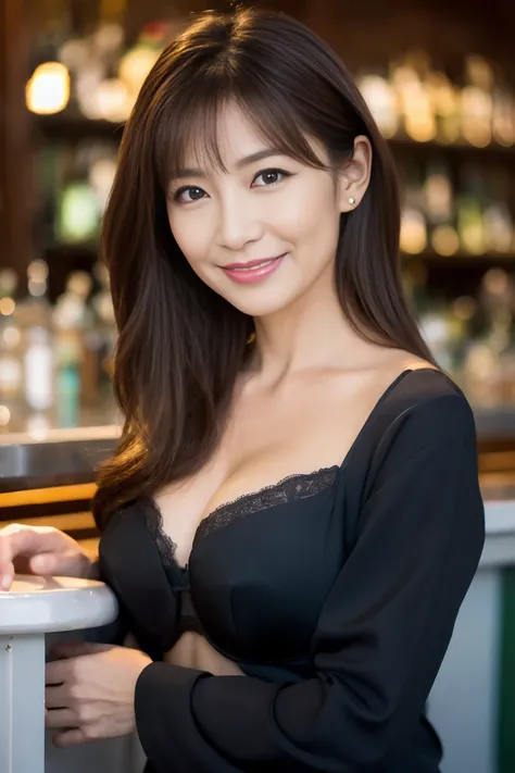 ( 16k, 8k , best quality, masterpiece, ultra high res, highly detail face:1.3), an extremely detailed and delicate, SIGMA 85 mm F/1.4, extremely fine and beautiful, full body shot, Japanese, (happy smile:1.3), (((40 yo attractive mature wife))), beautiful,...