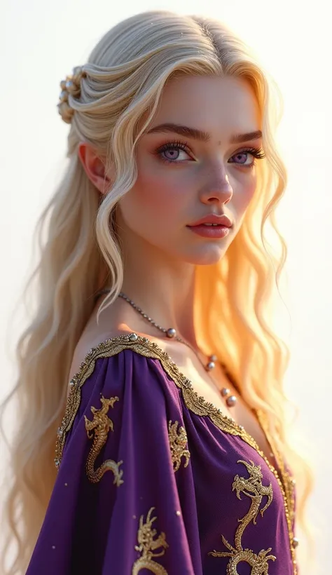 1 girl, full body shot (1.3),close up face shot (1.3), face shot, corridor,Soft Light, Targaryen Beauty,dress,Light-haired,long hair,
 white background, gorgeous Targaryen girl, with thick and long wavy the palest of golden glossy hair, big and large wide ...