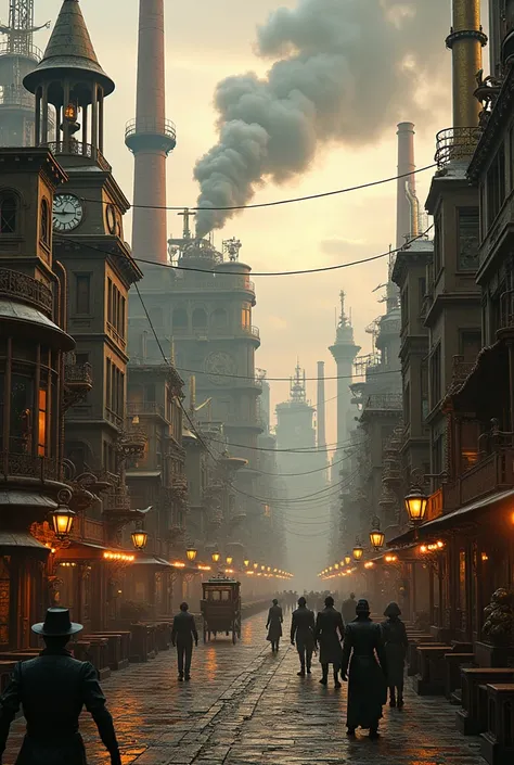 a steampunk world
