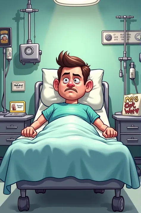 Create a joke image that looks like I&#39;m in the hospital 